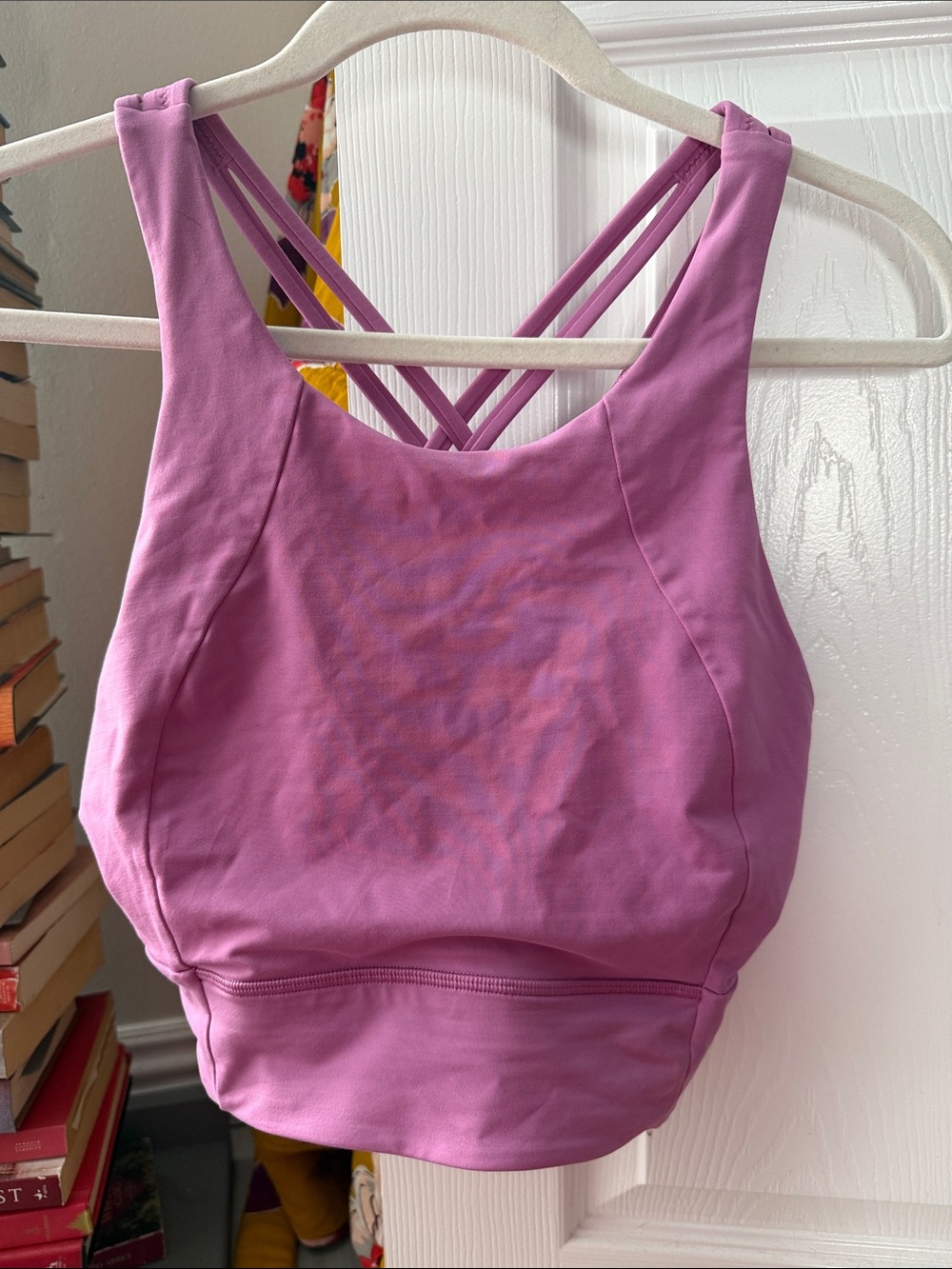 lululemon athletica Strappy Sports Bra - Mauve Pink sz12